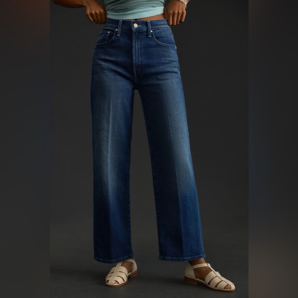 MOTHER Denim - MOTHER The Rambler Zip Ankle Straight Leg Jean in High Tide size 24